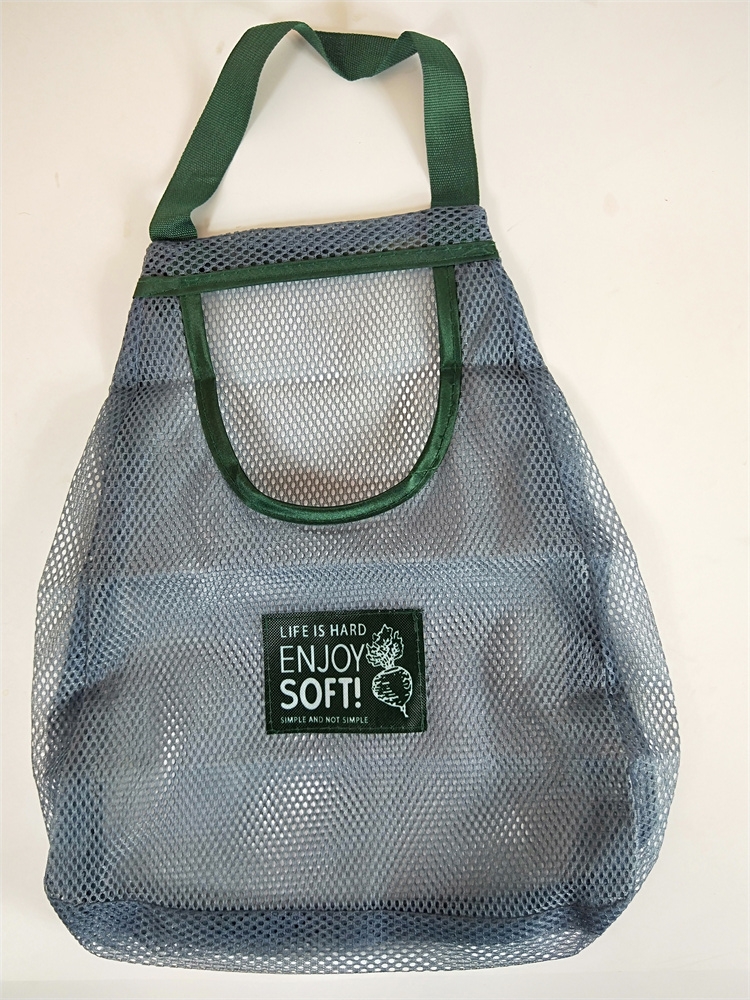 Cyrico Portable Reusable Grocery Bags for Fruit Vegetable Bag Cotton Mesh String Organizer Handbag Short Handle Net Shopping Bags Tote