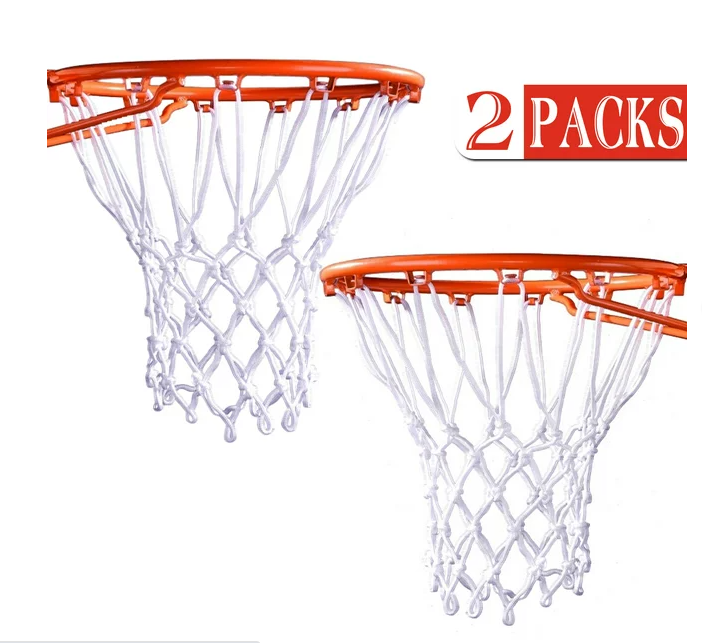 Pure White 2 Pack Basketball Net Replacement