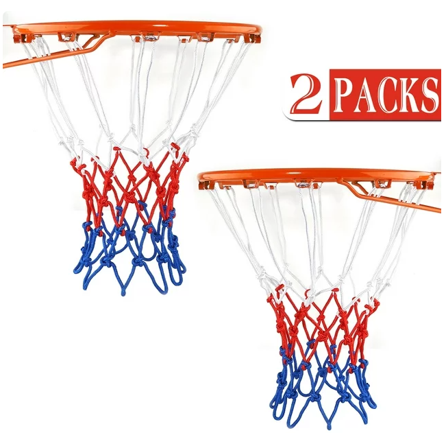 Red & White 2 Pack Basketball Net Replacement